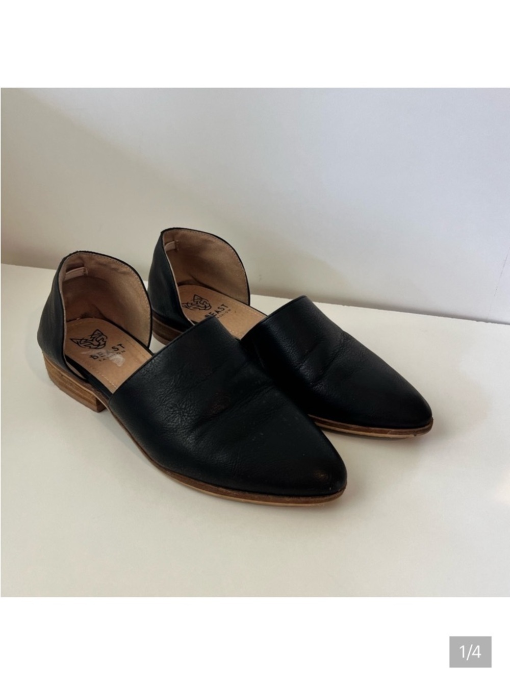 Beast Fashion: Black Leather shoes size 5.5